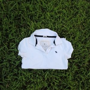 Abercrombie and Fitch White Polo